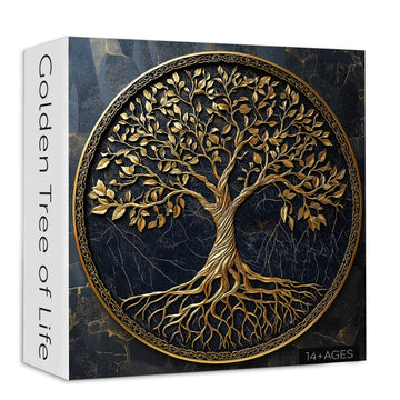 Goldener Baum des Lebens Jigsaw Puzzle 1000 Stücke